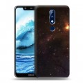 Дизайнерский силиконовый чехол для Nokia 5.1 Plus Галактика