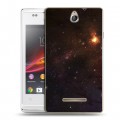 Дизайнерский пластиковый чехол для Sony Xperia E Галактика