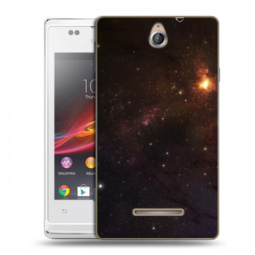 Дизайнерский пластиковый чехол для Sony Xperia E Галактика