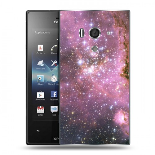 Дизайнерский пластиковый чехол для Sony Xperia acro S Галактика