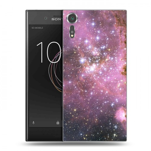 Дизайнерский пластиковый чехол для Sony Xperia XZs Галактика