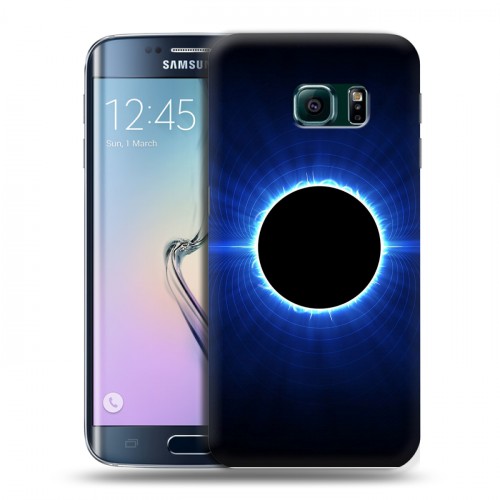 Дизайнерский пластиковый чехол для Samsung Galaxy S6 Edge Затмение