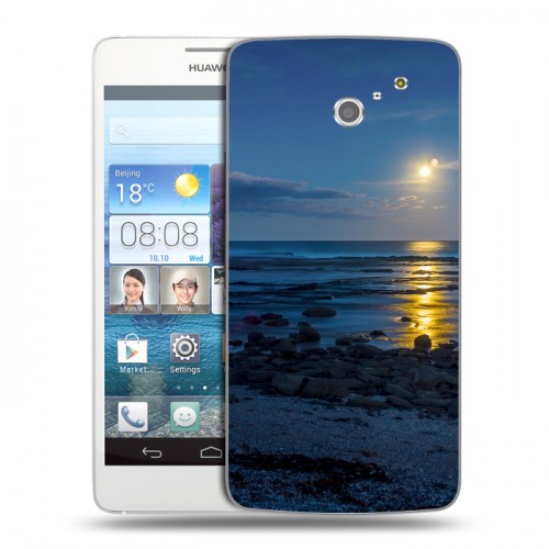 Дизайнерский пластиковый чехол для Huawei Ascend D2 Затмение