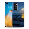 Дизайнерский силиконовый с усиленными углами чехол для Huawei P40 Затмение