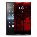 Дизайнерский пластиковый чехол для Sony Xperia acro S Затмение