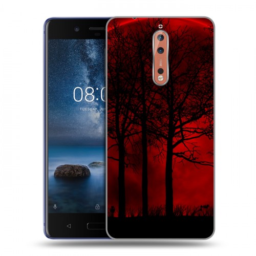 Дизайнерский пластиковый чехол для Nokia 8 Затмение