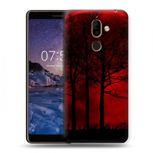 Дизайнерский пластиковый чехол для Nokia 7 Plus Затмение