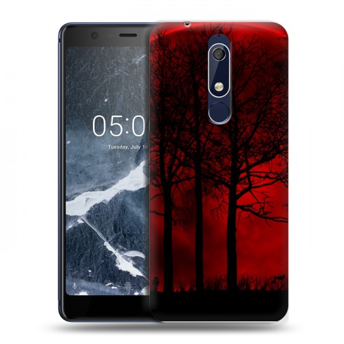 Дизайнерский пластиковый чехол для Nokia 5.1 Затмение