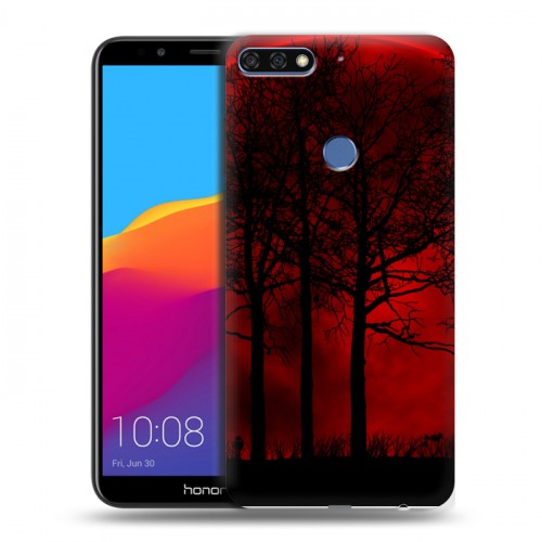 Дизайнерский пластиковый чехол для Huawei Honor 7C Pro Затмение