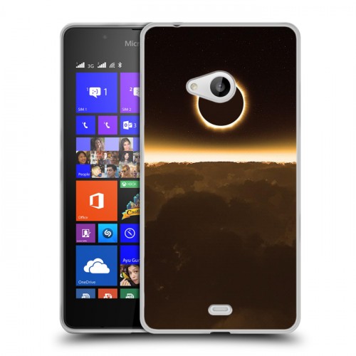 Дизайнерский пластиковый чехол для Microsoft Lumia 540 Затмение