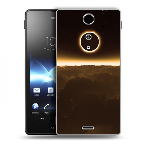 Дизайнерский пластиковый чехол для Sony Xperia TX Затмение