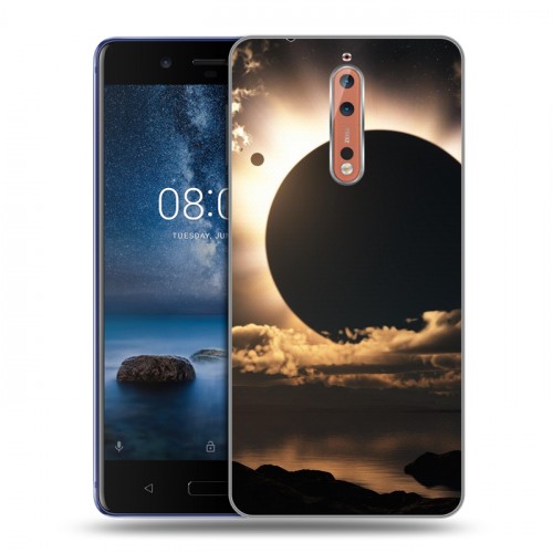 Дизайнерский пластиковый чехол для Nokia 8 Затмение