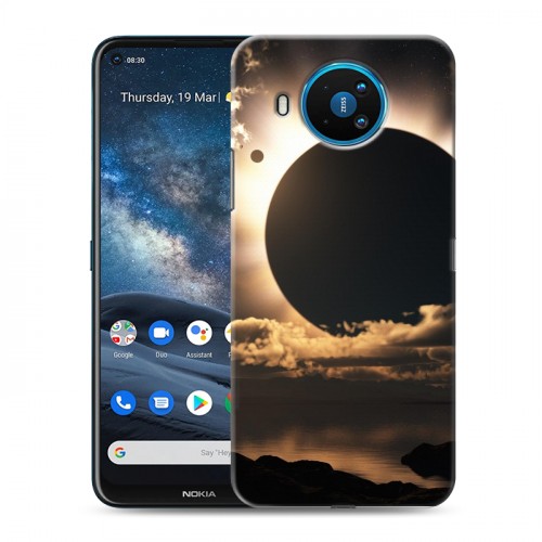 Дизайнерский силиконовый чехол для Nokia 8.3 Затмение