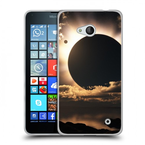 Дизайнерский пластиковый чехол для Microsoft Lumia 640 Затмение