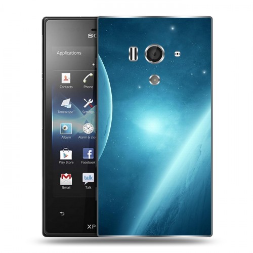 Дизайнерский пластиковый чехол для Sony Xperia acro S Звезды