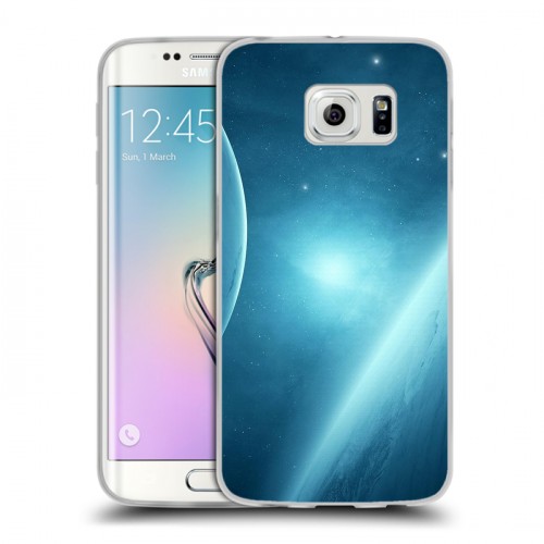 Дизайнерский пластиковый чехол для Samsung Galaxy S6 Edge Звезды