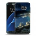 Дизайнерский силиконовый с усиленными углами чехол для Samsung Galaxy S7 Звезды