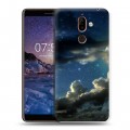 Дизайнерский пластиковый чехол для Nokia 7 Plus Звезды