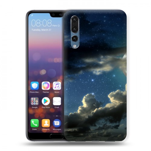 Дизайнерский силиконовый с усиленными углами чехол для Huawei P20 Pro Звезды