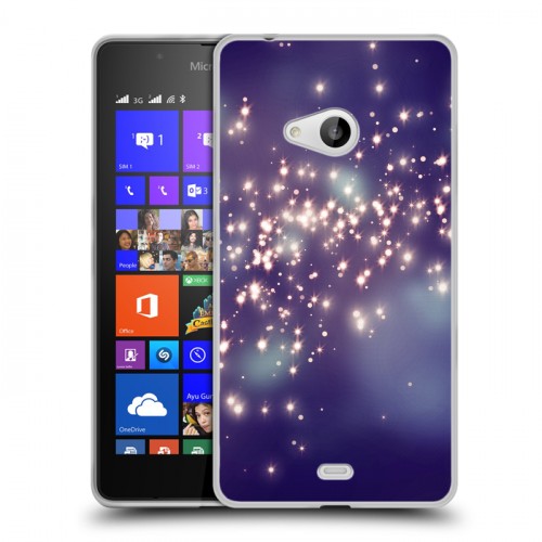 Дизайнерский пластиковый чехол для Microsoft Lumia 540 Звезды