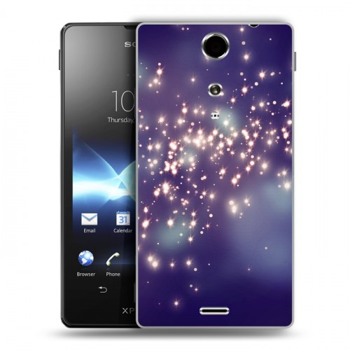 Дизайнерский пластиковый чехол для Sony Xperia TX Звезды