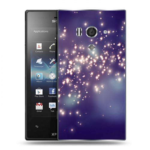 Дизайнерский пластиковый чехол для Sony Xperia acro S Звезды