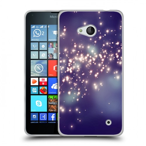 Дизайнерский пластиковый чехол для Microsoft Lumia 640 Звезды