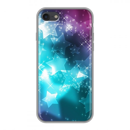 Дизайнерский силиконовый с усиленными углами чехол для Iphone 7 Звезды
