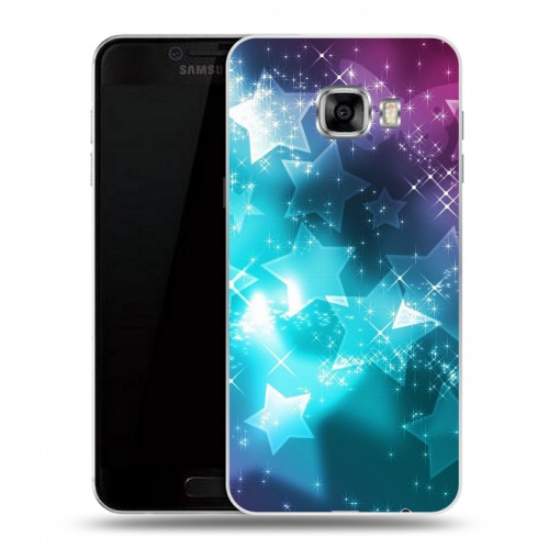 Дизайнерский пластиковый чехол для Samsung Galaxy C5 Звезды
