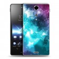 Дизайнерский пластиковый чехол для Sony Xperia TX Звезды