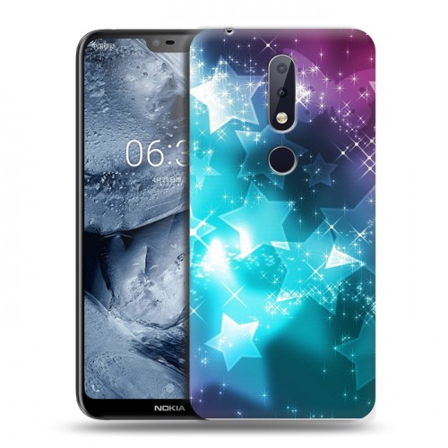 Дизайнерский силиконовый чехол для Nokia 6.1 Plus Звезды