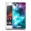 Дизайнерский пластиковый чехол для Sony Xperia L Звезды