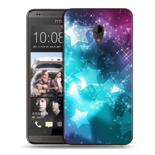 Дизайнерский пластиковый чехол для HTC Desire 700 Звезды