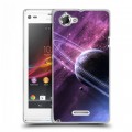 Дизайнерский пластиковый чехол для Sony Xperia L Звезды