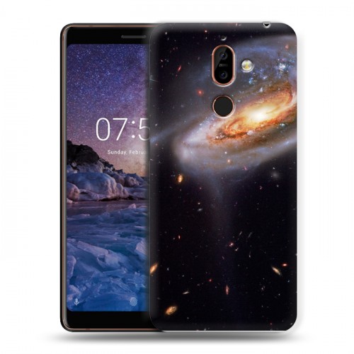 Дизайнерский пластиковый чехол для Nokia 7 Plus Звезды