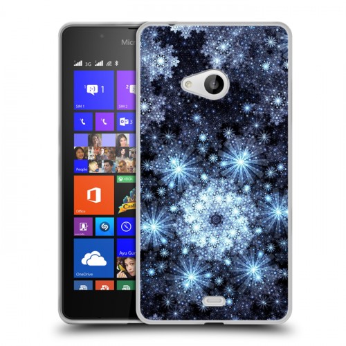 Дизайнерский пластиковый чехол для Microsoft Lumia 540 Звезды