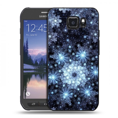 Дизайнерский пластиковый чехол для Samsung Galaxy S6 Active Звезды