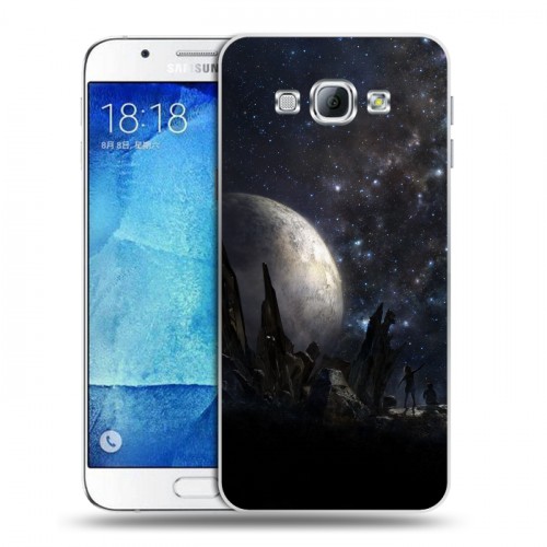 Дизайнерский пластиковый чехол для Samsung Galaxy A8 Звезды