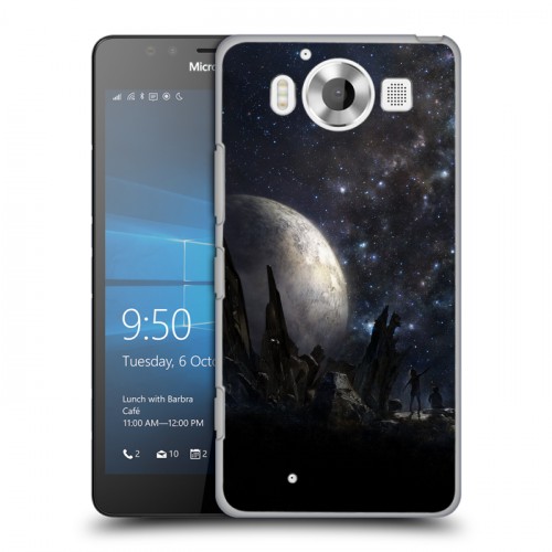 Дизайнерский пластиковый чехол для Microsoft Lumia 950 Звезды