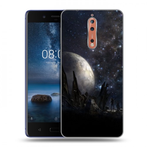 Дизайнерский пластиковый чехол для Nokia 8 Звезды