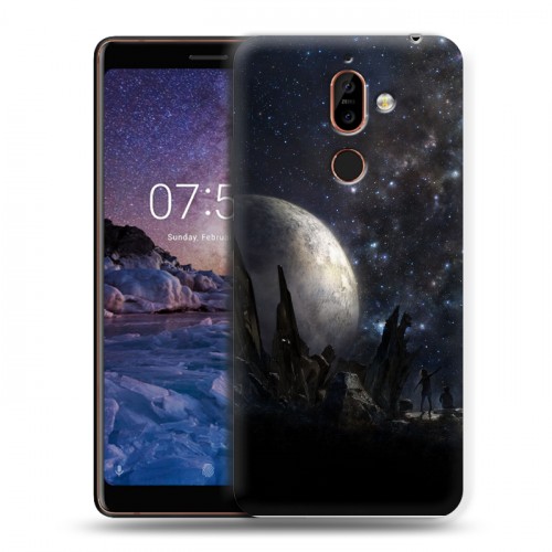 Дизайнерский пластиковый чехол для Nokia 7 Plus Звезды