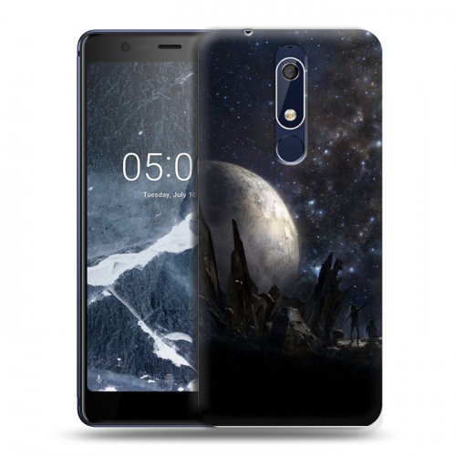 Дизайнерский пластиковый чехол для Nokia 5.1 Звезды