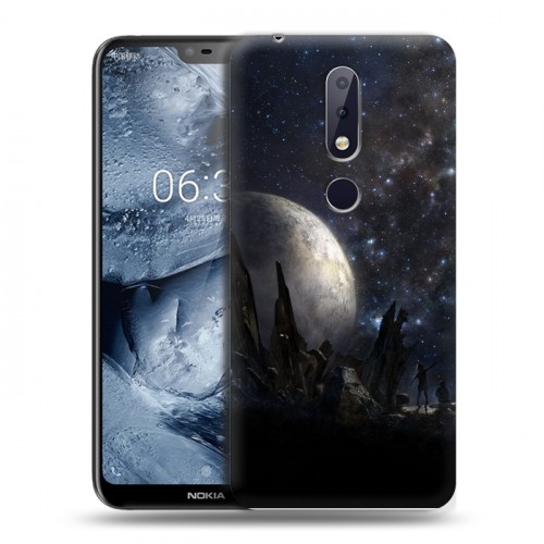 Дизайнерский силиконовый чехол для Nokia 6.1 Plus Звезды