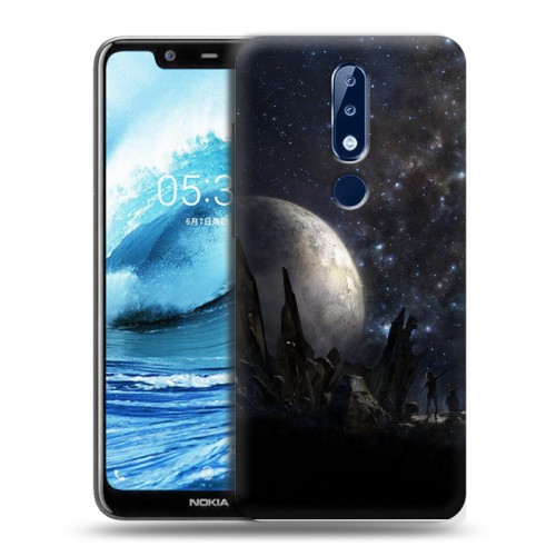 Дизайнерский силиконовый чехол для Nokia 5.1 Plus Звезды