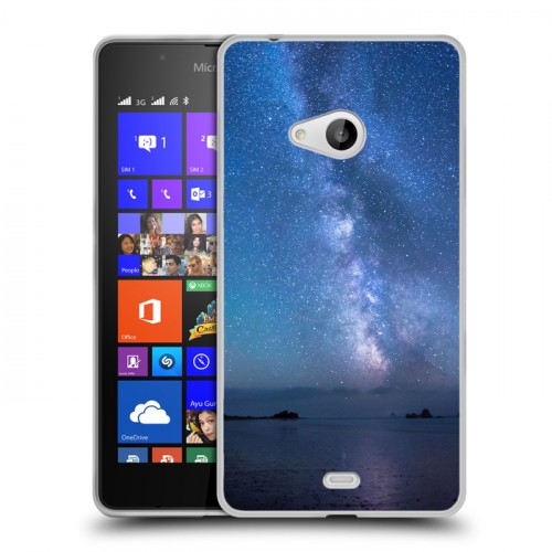 Дизайнерский пластиковый чехол для Microsoft Lumia 540 Звезды