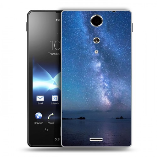 Дизайнерский пластиковый чехол для Sony Xperia TX Звезды