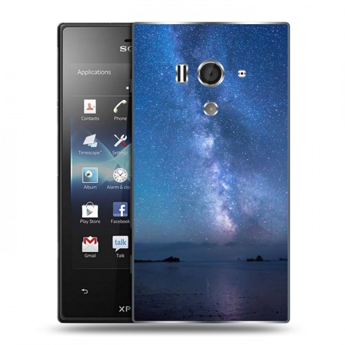 Дизайнерский пластиковый чехол для Sony Xperia acro S Звезды