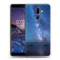 Дизайнерский пластиковый чехол для Nokia 7 Plus Звезды