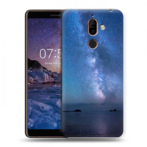 Дизайнерский пластиковый чехол для Nokia 7 Plus Звезды