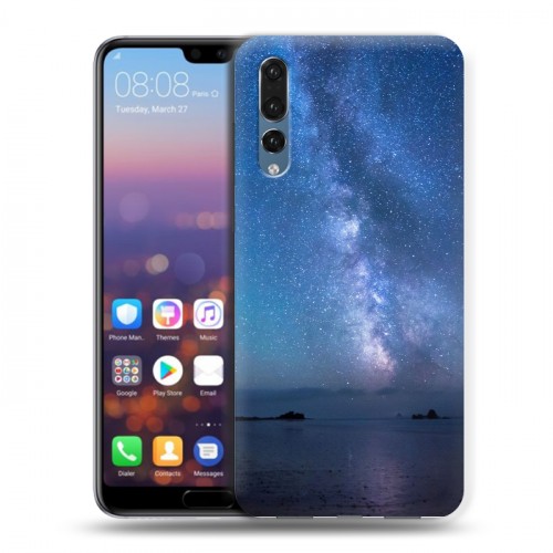 Дизайнерский силиконовый с усиленными углами чехол для Huawei P20 Pro Звезды